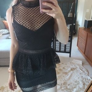 Lulu's Black Cocktail Dress